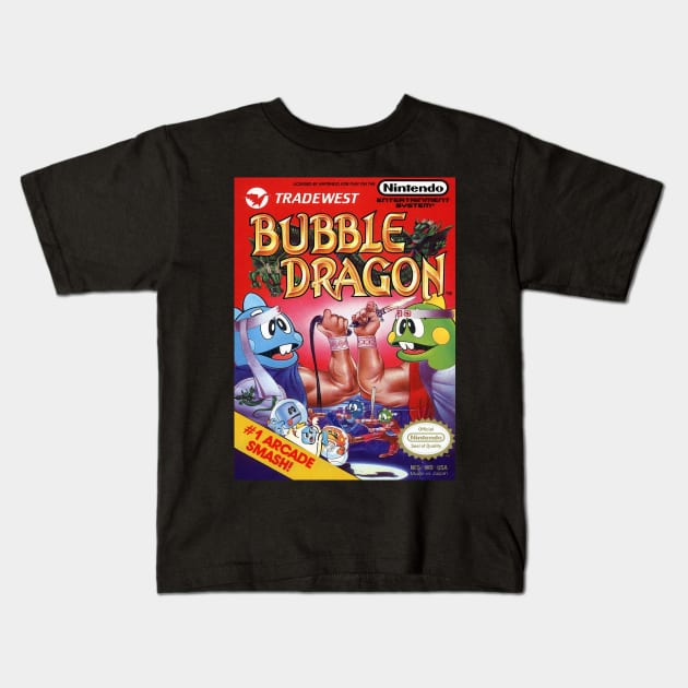 Bubble Dragon Kids T-Shirt by Unsanctioned Goods